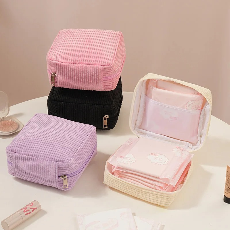 Electronics Gadgets Bag - Portable Cute Sanitary Pad Pouch Multi