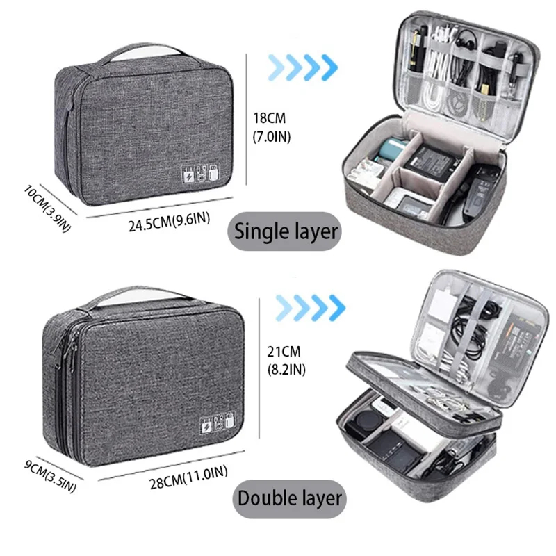 Portable Waterproof Travel Ele - مراجعة Electronics Gadgets Bag وسعره