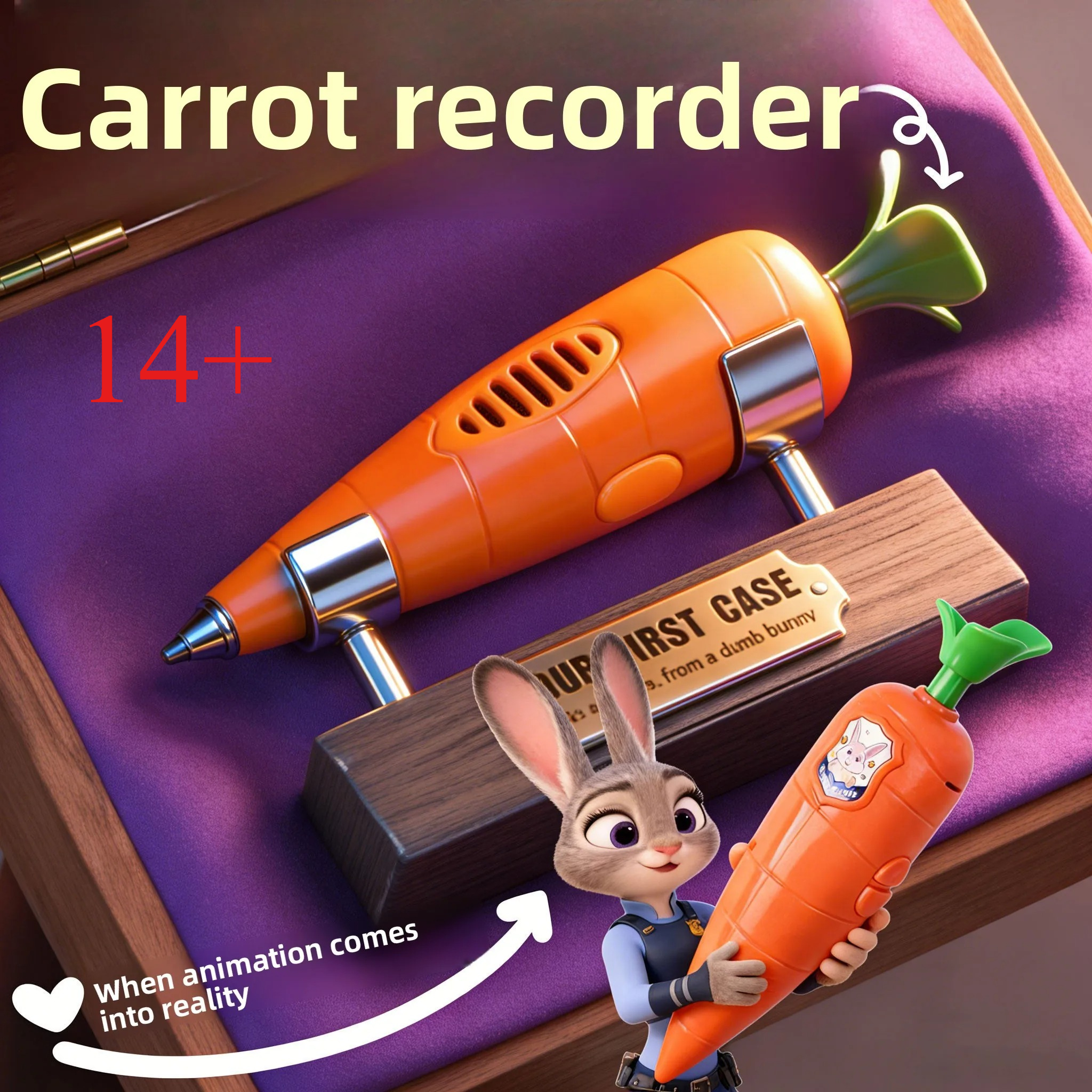 Judy & Nick Carrot Voice Recor - مراجعة Voice Recorder Pen وسعره