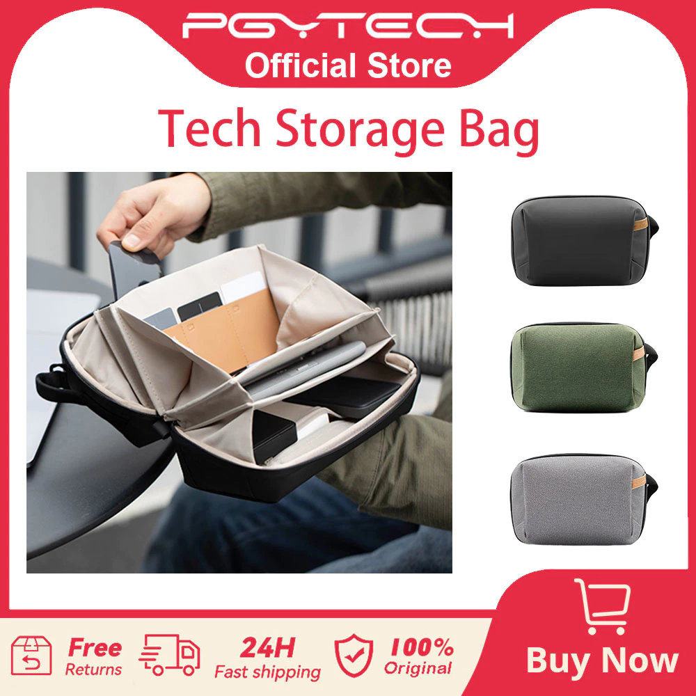 PGYTECH Tech Accessories Pouch - مراجعة Electronics Gadgets Bag وسعره