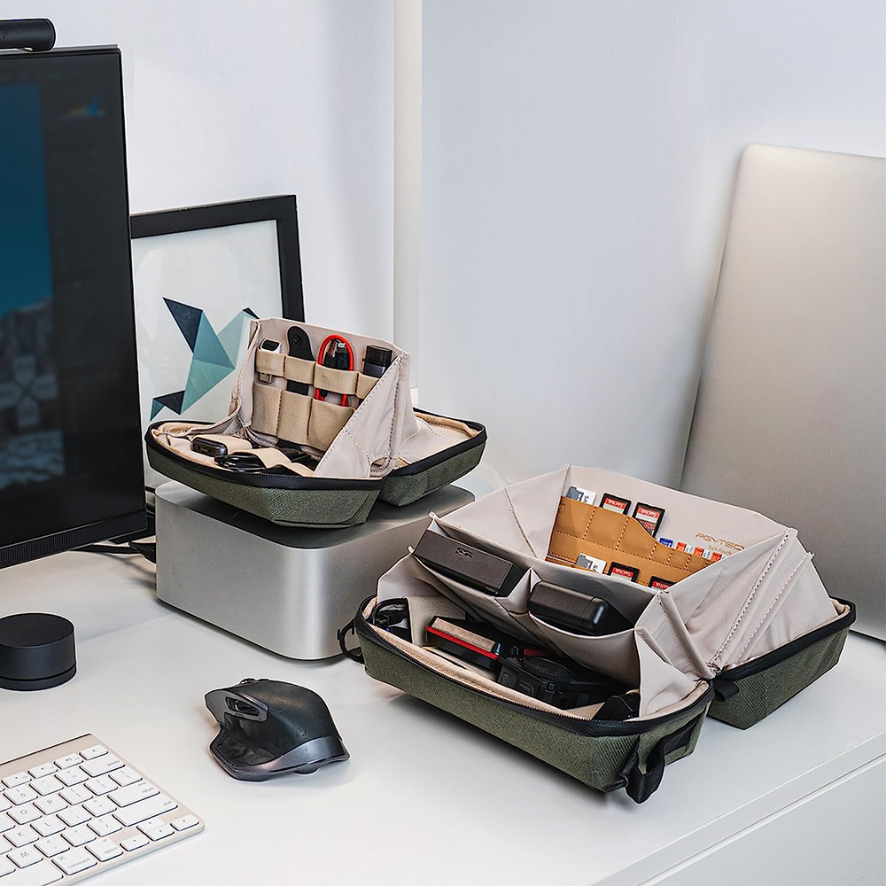 PGYTECH Tech Pouch Organizer B - مراجعة Electronics Gadgets Bag وسعره