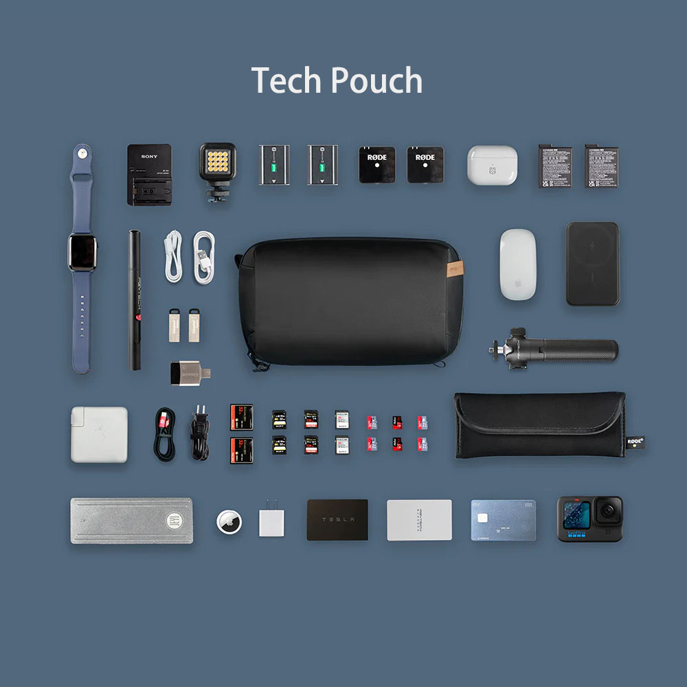 PGYTECH Tech Pouch Organizer B - مراجعة Electronics Gadgets Bag وسعره