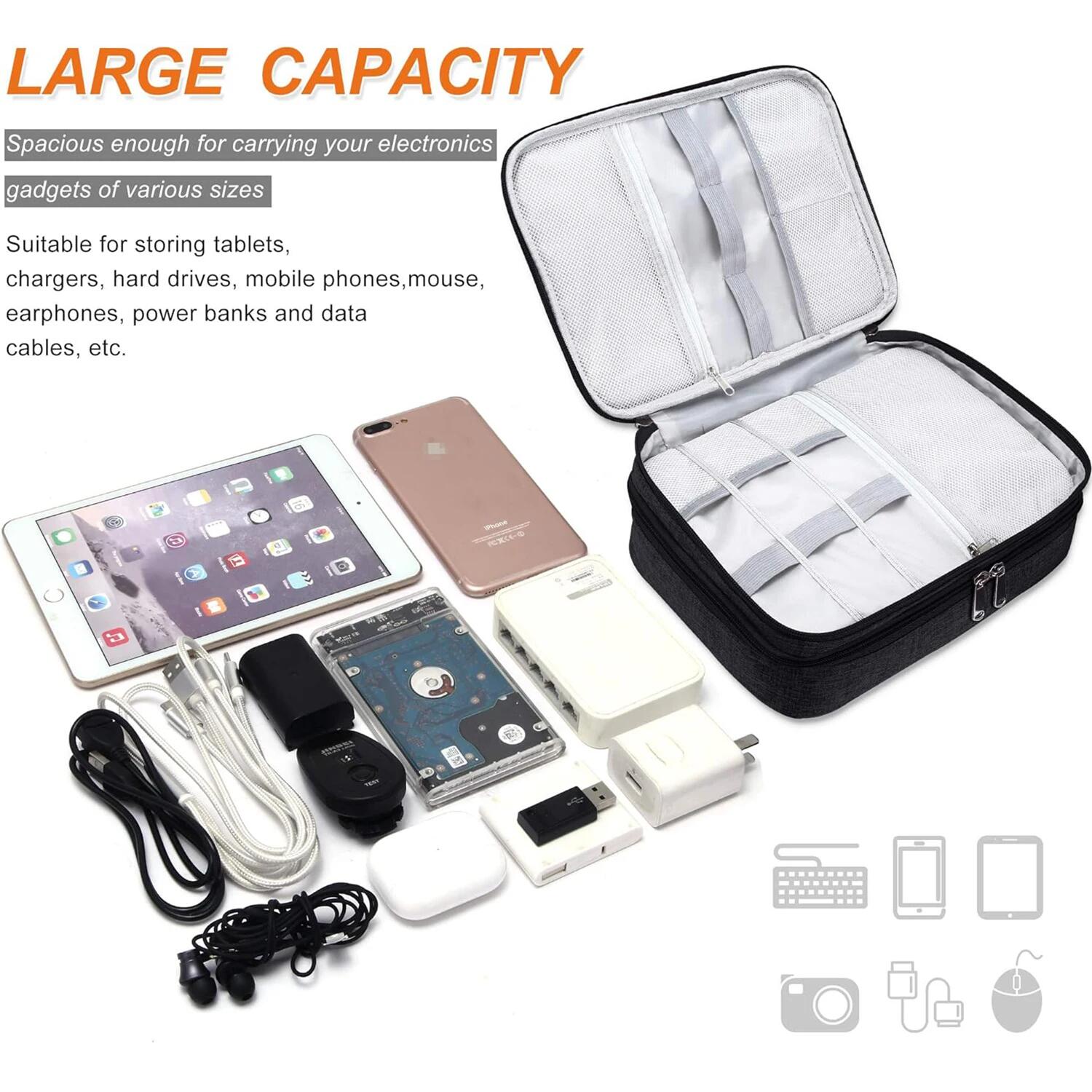 Portable Digital Storage Bag U - مراجعة Electronics Gadgets Bag وسعره