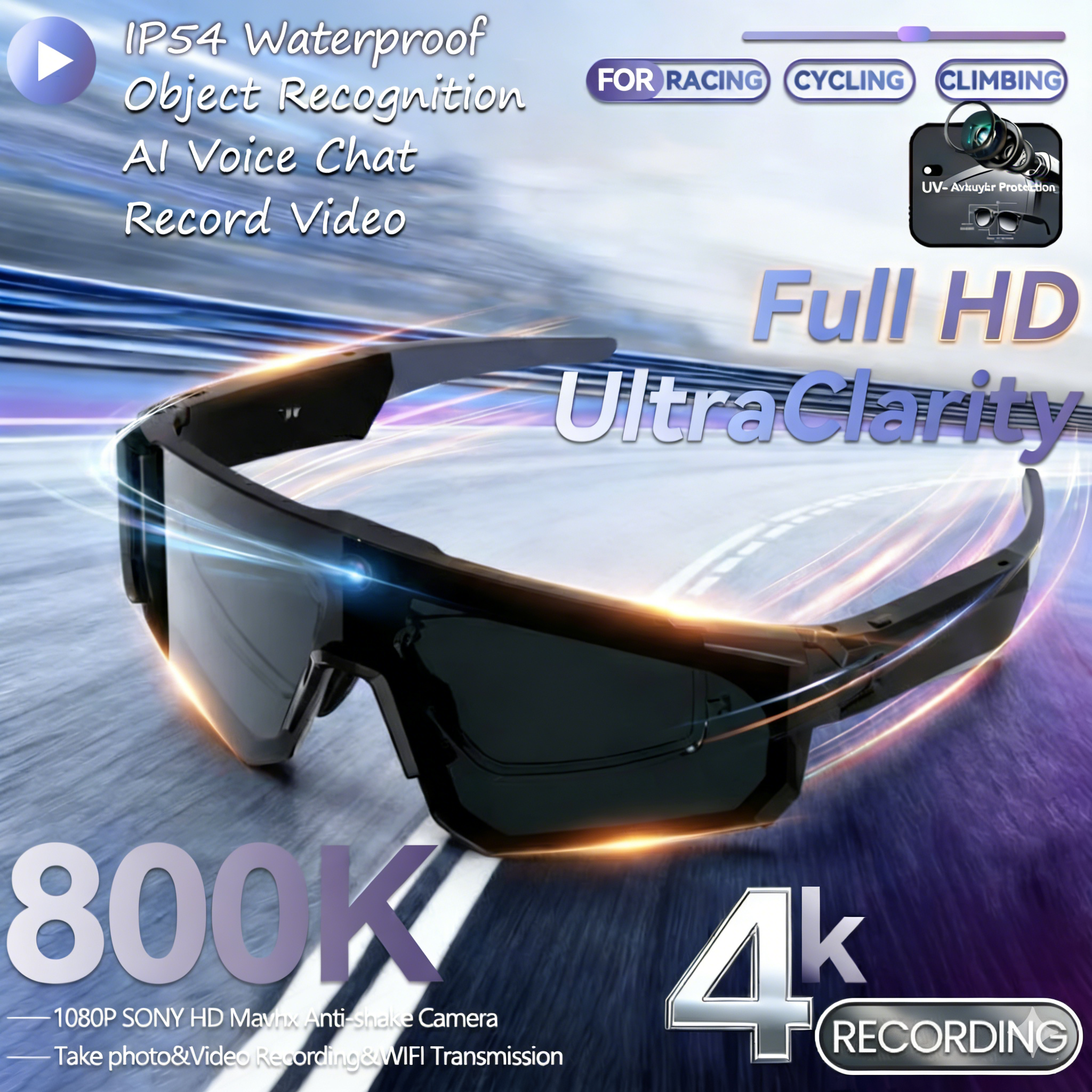 HD 4K 800WCamera 32GB Sport Sm - مراجعة Action Camera 4K وسعره