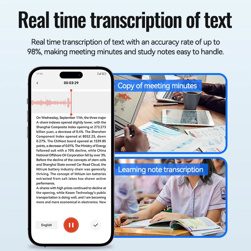 8-128GB Digital AI Voice Recor - مراجعة Voice Recorder Pen وسعره