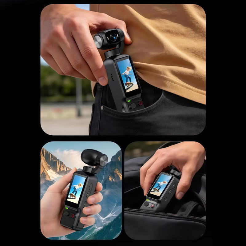 1pc Handheld Action Camera 4K  - مراجعة Action Camera 4K وسعره
