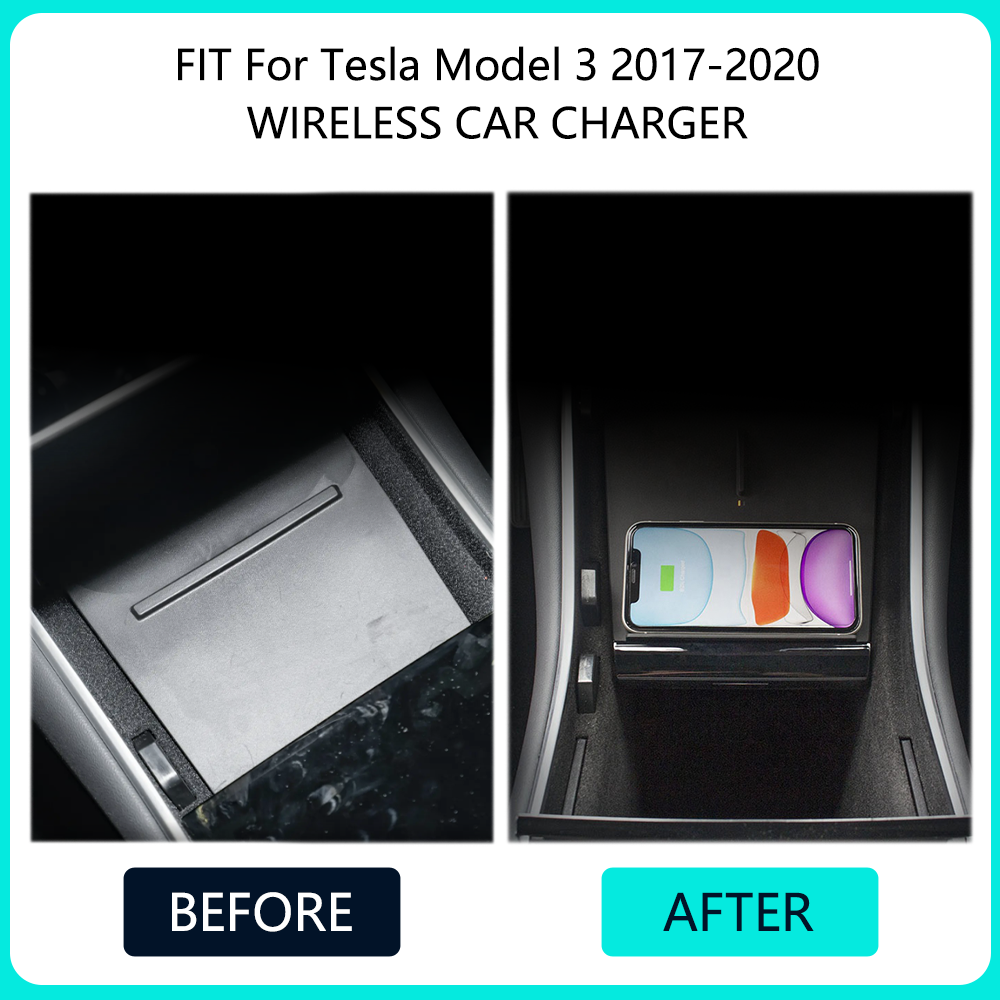 15W Wireless Charger For Tesla - مراجعة Wireless Phone Charger Pad وسعره