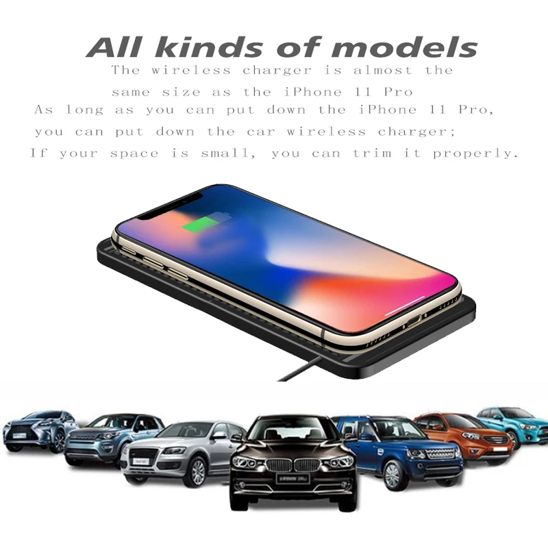 15W Wireless Car Charger Pad N - مراجعة Wireless Phone Charger Pad وسعره