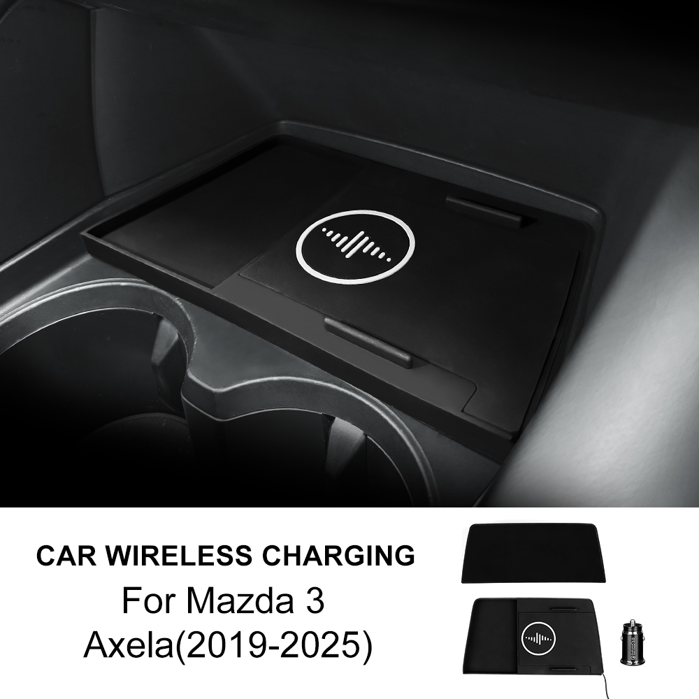 For Mazda 3 Axela 2019-2025 Ca - مراجعة Wireless Phone Charger Pad وسعره