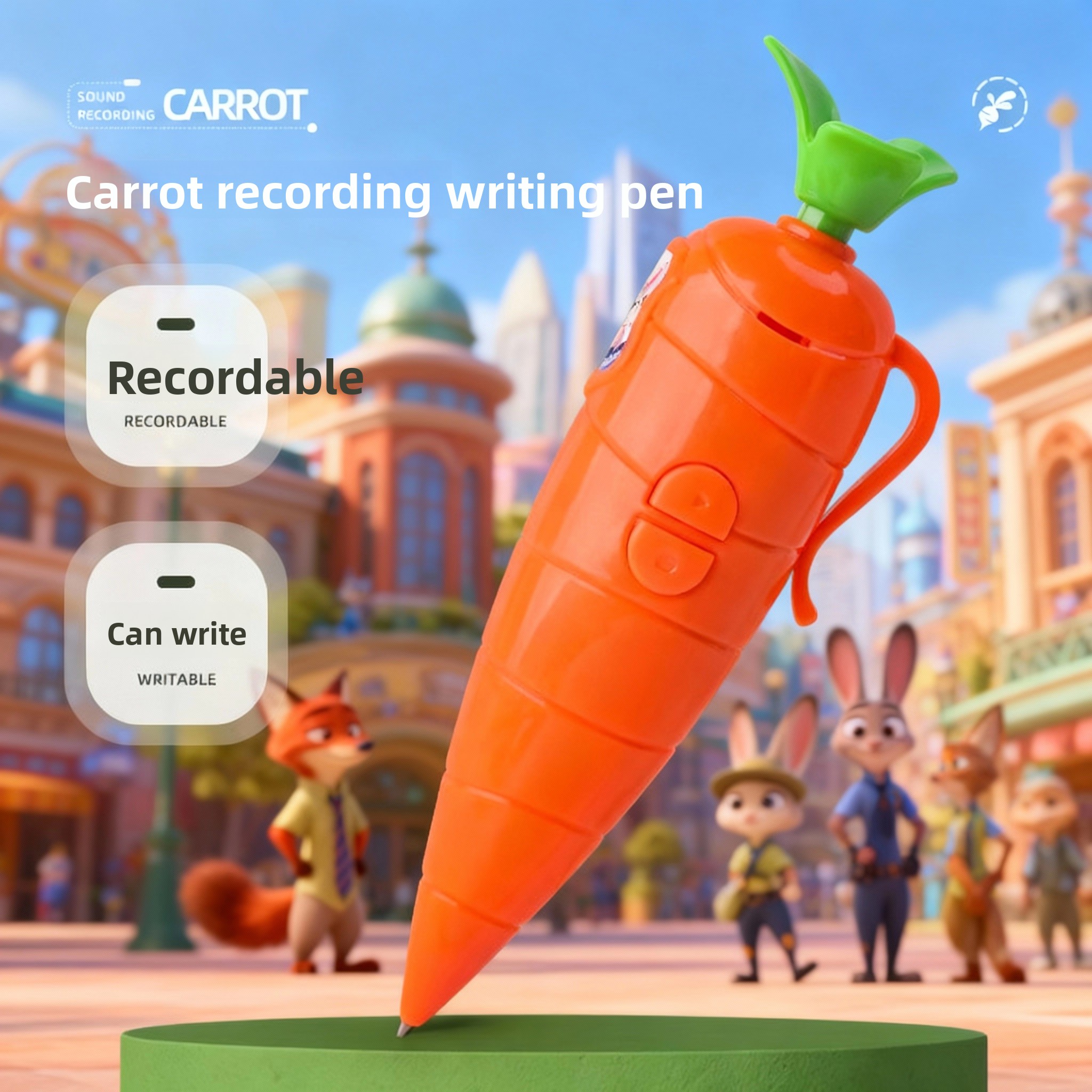 Judy & Nick Carrot Voice Recor - مراجعة Voice Recorder Pen وسعره