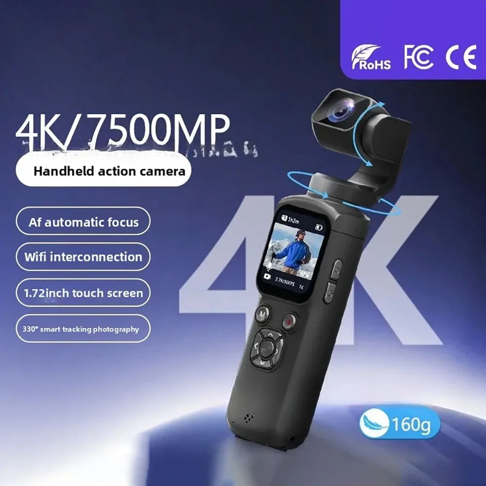 4K HJD05 Pocket 3 Camera with  - مراجعة Action Camera 4K وسعره