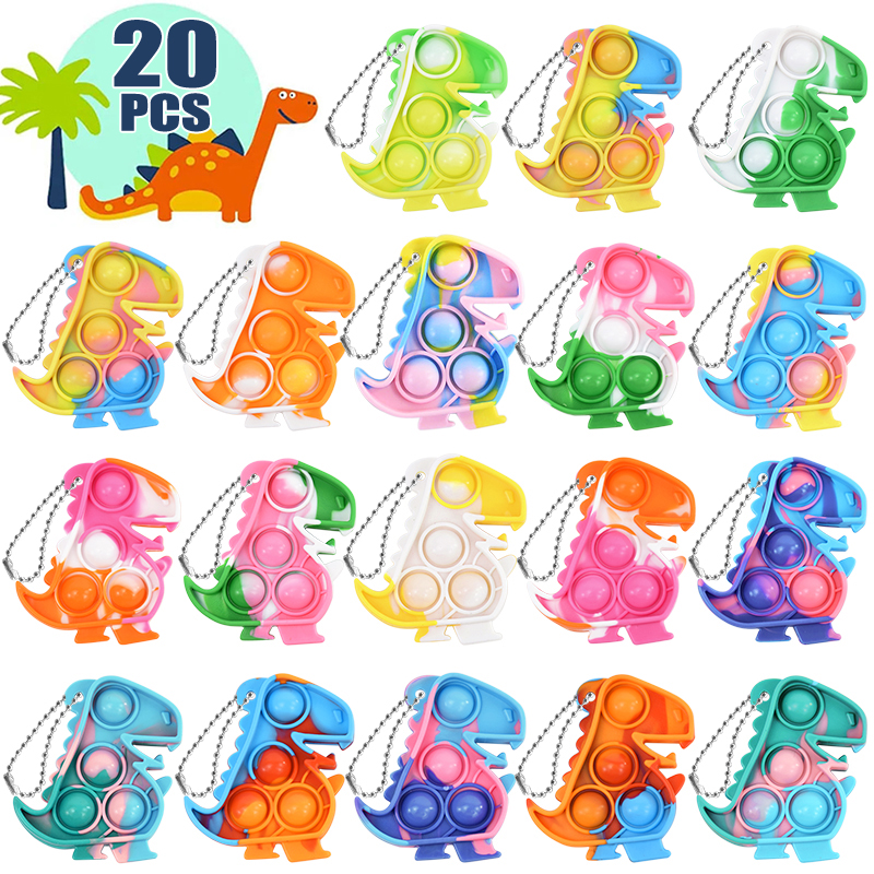 10/20pcs Mini Dinosaur Pop Key - مراجعة Electronics Gadgets Bag وسعره