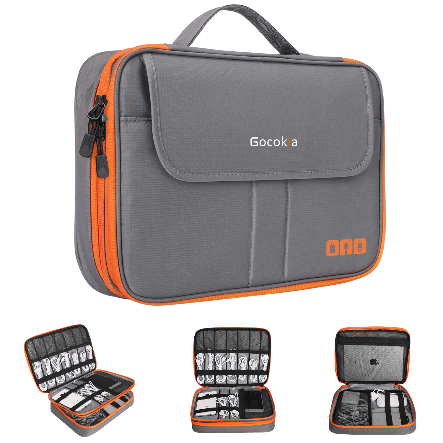Double Layers Large Capacity T - مراجعة Electronics Gadgets Bag وسعره